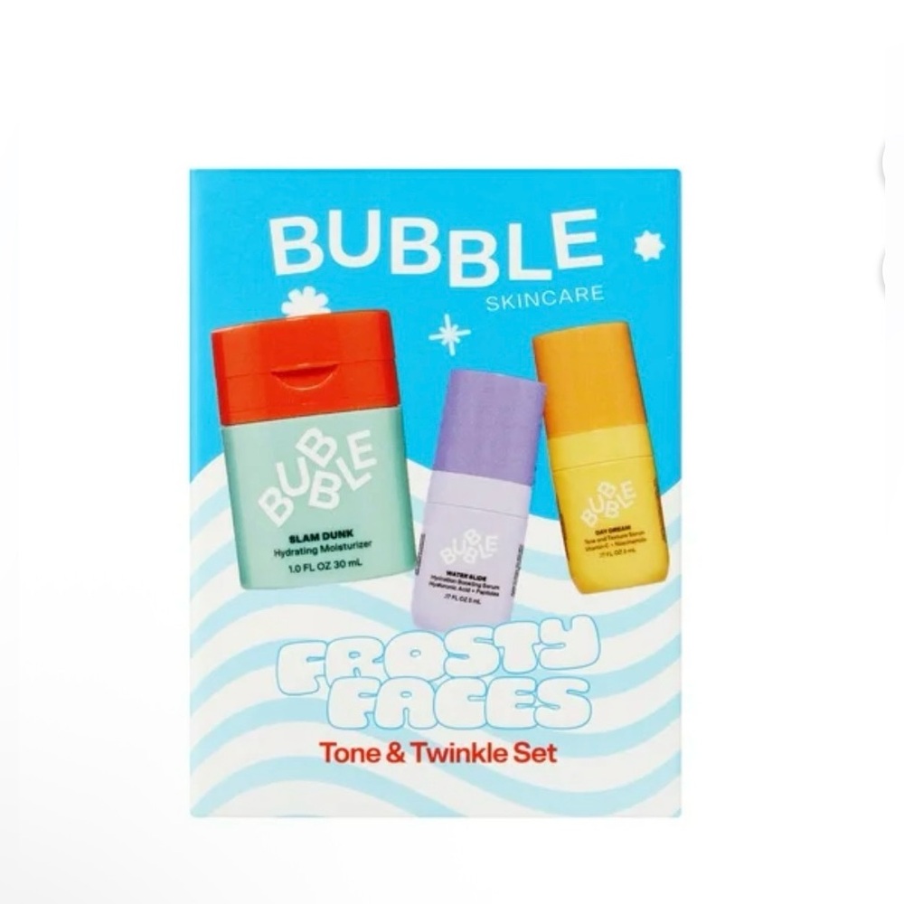 Bubble Skincare Frosty Faces Tone and Twinkle Set Limited Edition